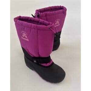 Kamik Waterbug 5 Waterproof Winter Snow Boots Grape Pink Girls Youth Size 5